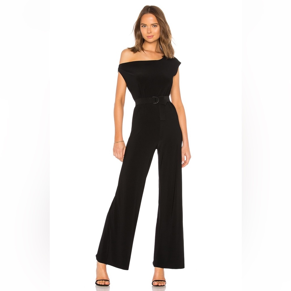 Norma Kamali black jumper with belt, XS